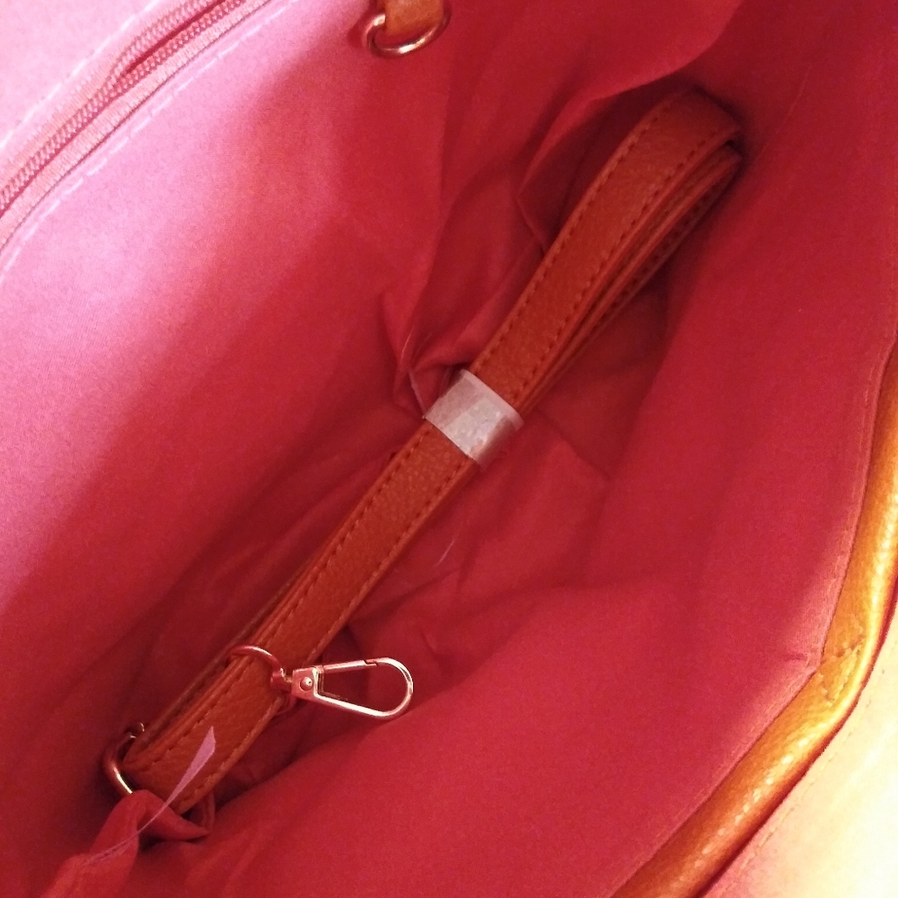 Rust Color 2 in 1 Handbag set - Picture 6 of 8